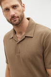 Tonal Stripe Polo  Dark Nougat  hi-res