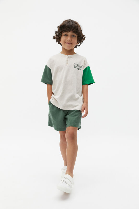 Henley Tee  Oat Marle  hi-res