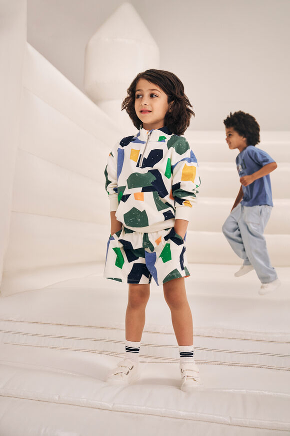 Shapes Zip Sweat  Multi  hi-res