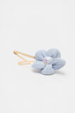 Cord Flower Heart Pearl Snap  Soft Blue  hi-res