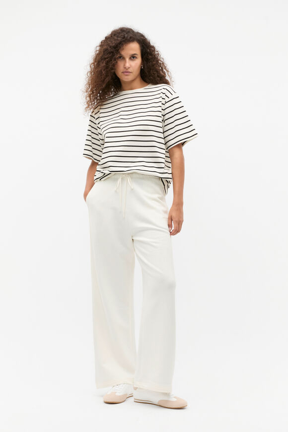 Heritage Embroidered Tee  Cloud Cream Stripe  hi-res