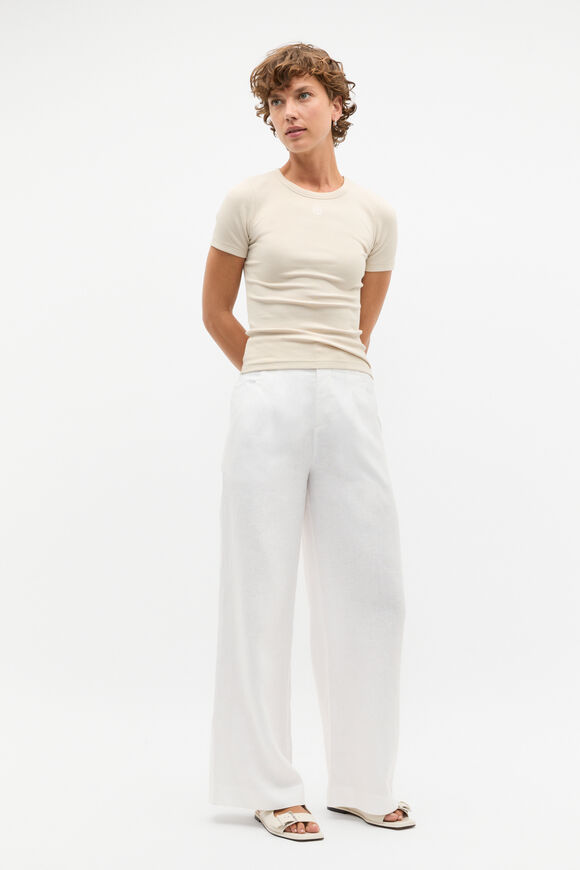 Heritage Rib Tee  Oat  hi-res