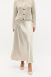 Satin Midi Swing Skirt  Oat  hi-res