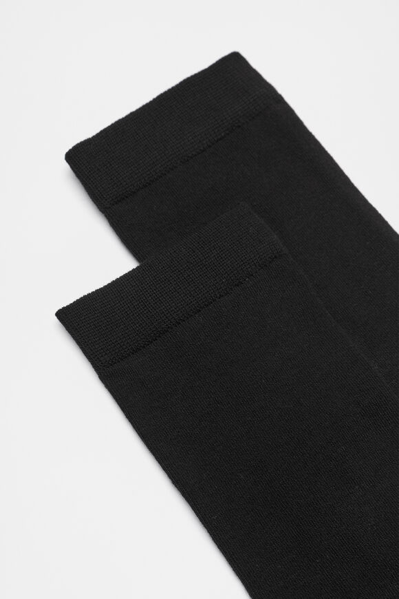 Luxe Crew Sock  Black  hi-res