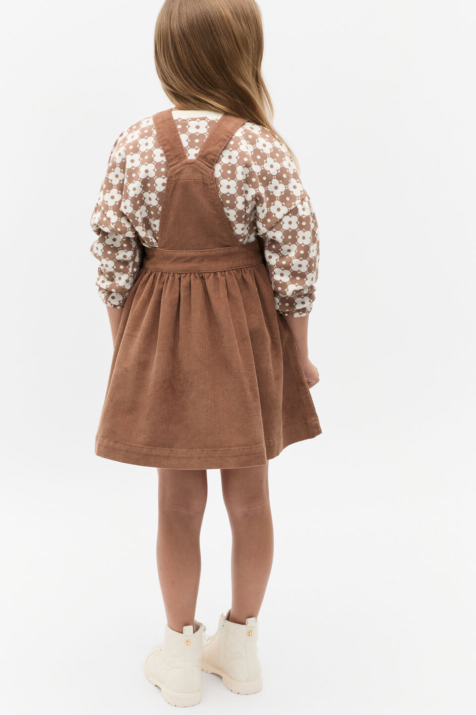 Cord Pocket Pinafore  Chocolate Shake