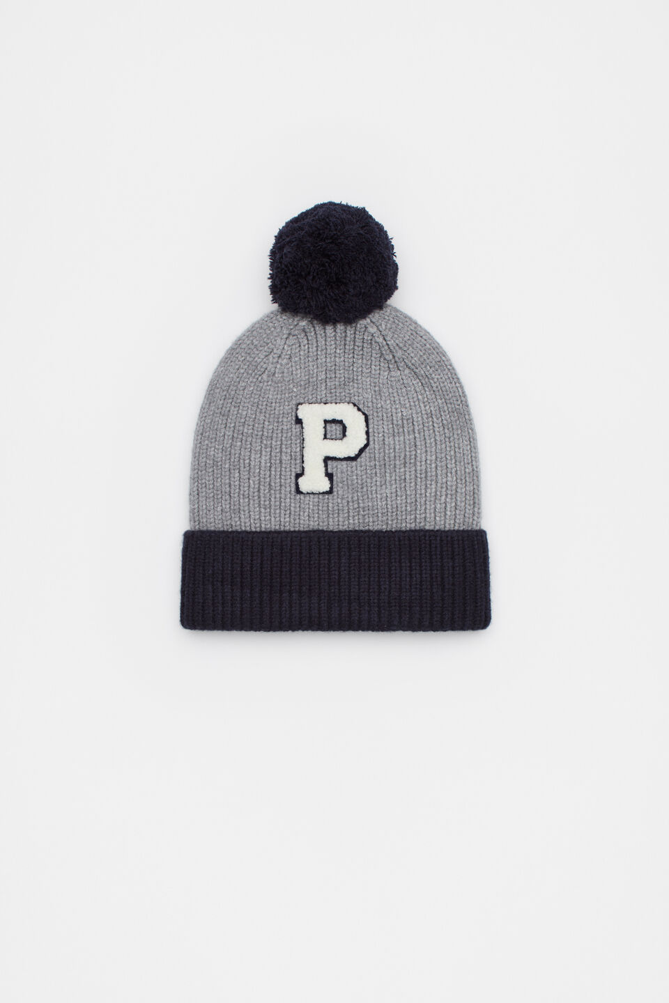 Colourblock Initial Beanie  P