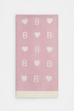 Heart Initial Blanket  B  hi-res