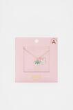 Bunny Initial Necklace  A  hi-res