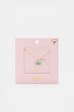 Bunny Initial Necklace  F  hi-res