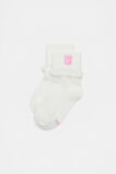 Bunny Frill Sock  Vanilla  hi-res