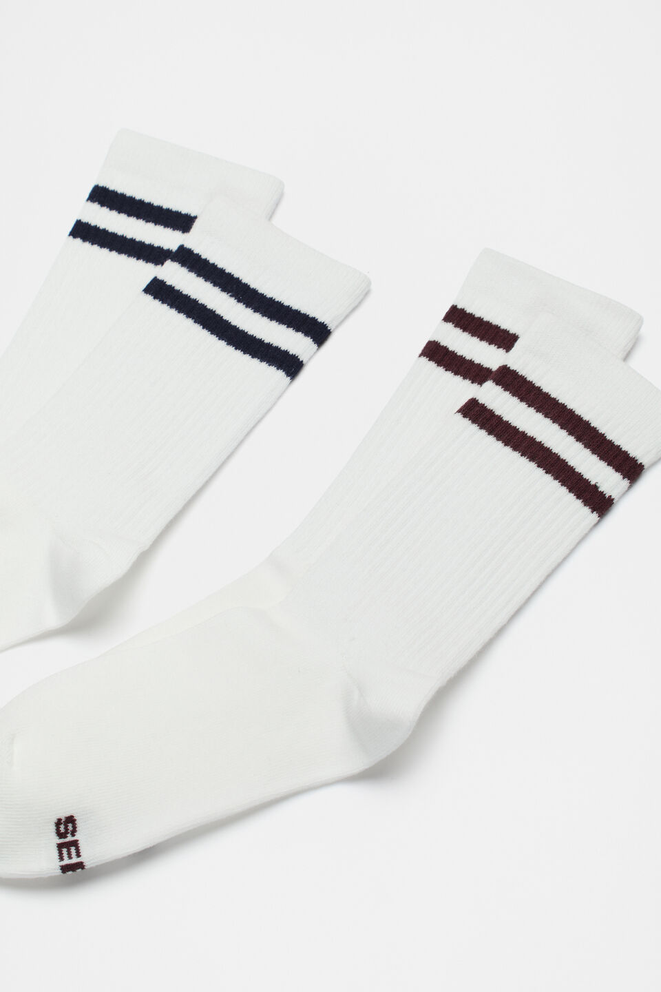 Stripe Sock 2 Pack  Plum Multi