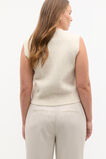 Lofty V Neck Vest  Oat Marle  hi-res