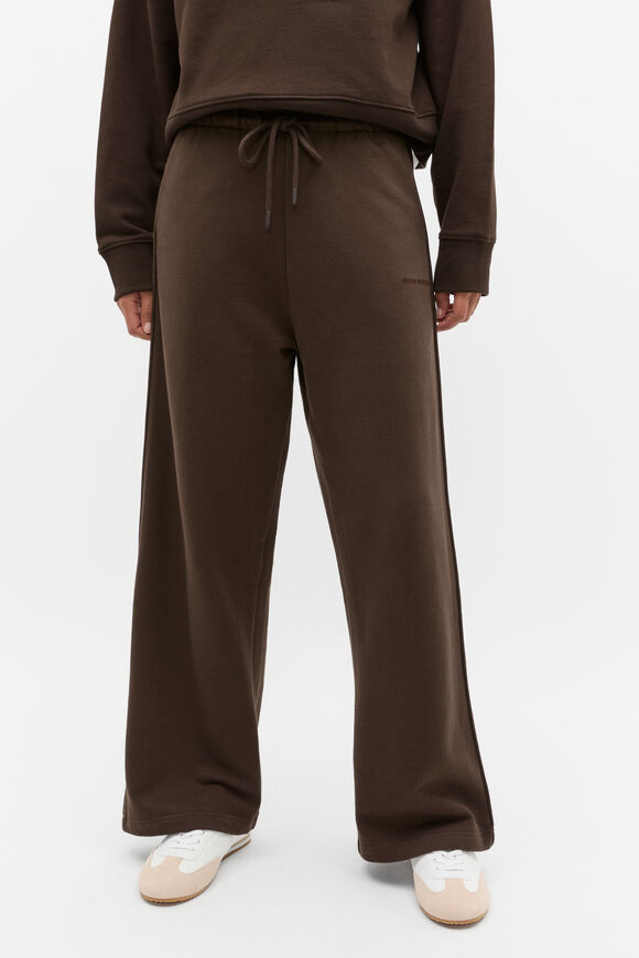 Heritage Wide Leg Track Pant  Dark Espresso  hi-res