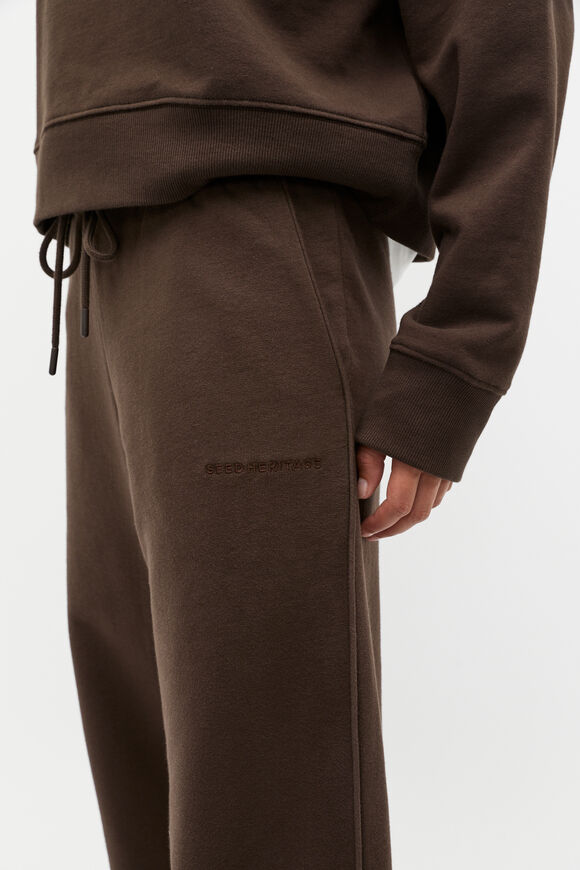 Heritage Wide Leg Track Pant  Dark Espresso  hi-res