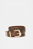 Hallie Snake Print Belt  Toffee Snake Print  hi-res