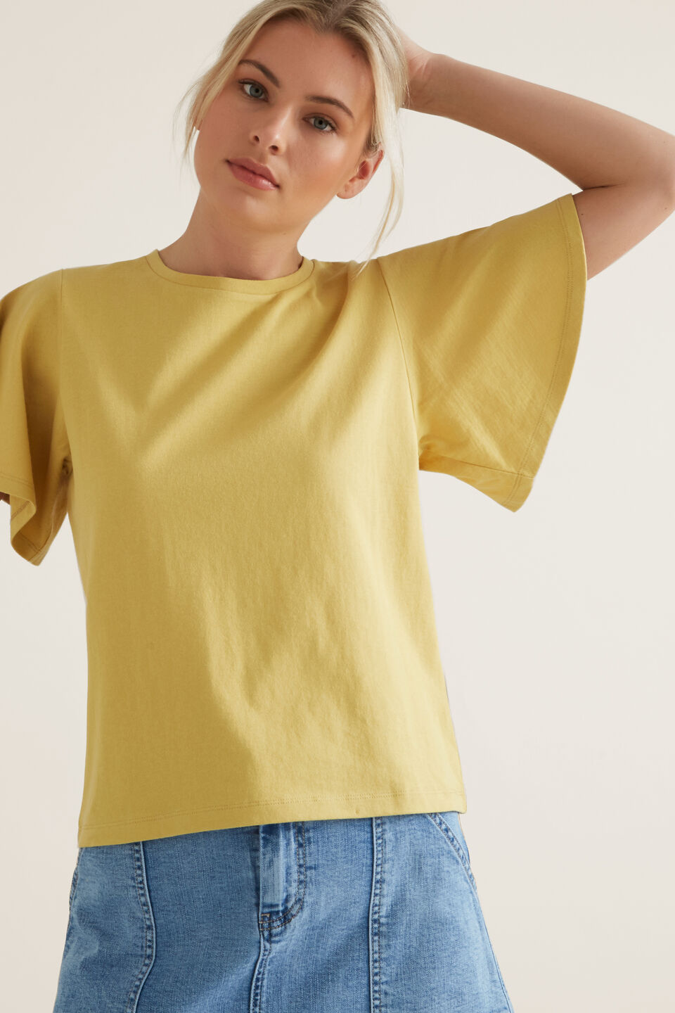 Flutter Sleeve Tee  