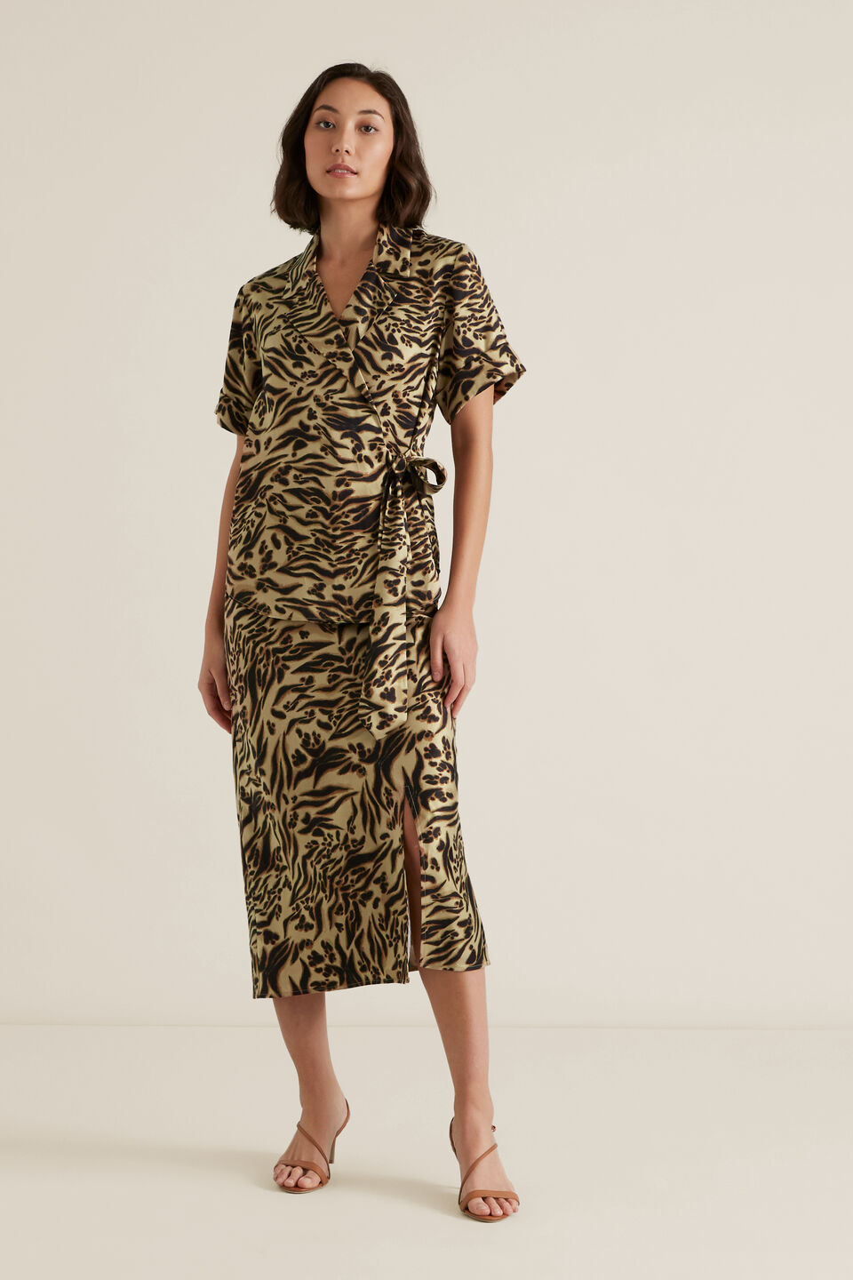 Front Split Skirt  