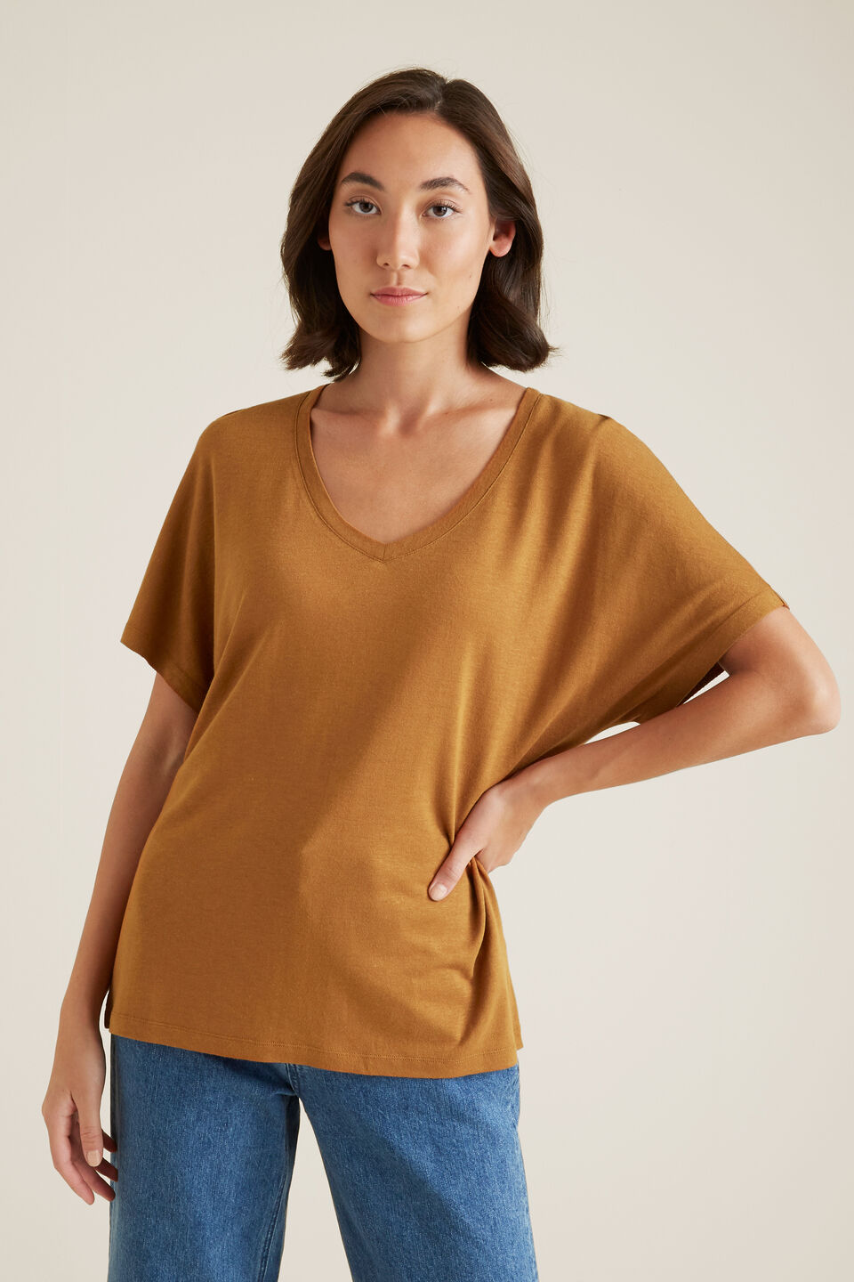 V Neck Classic Tee  