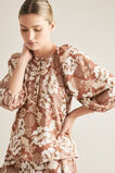 Linen Blend Floral Top    hi-res