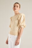 Frill Sleeve Knit    hi-res