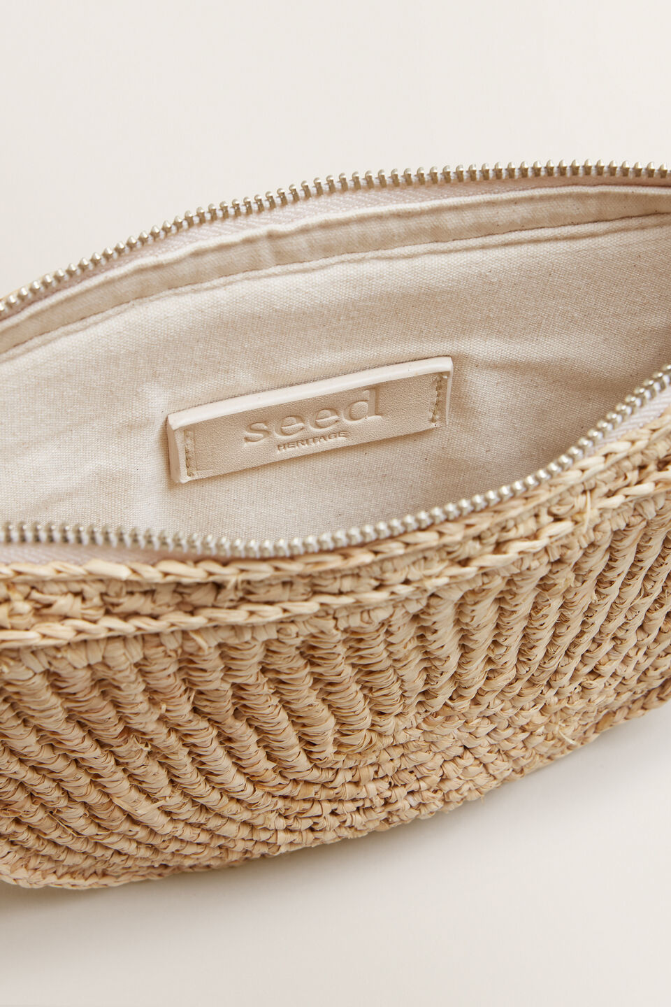 Half Moon Raffia Sling  