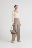Ribbed Sweetheart Top  Pebble Cream  hi-res