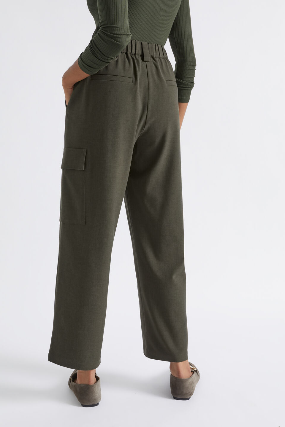 Casual Cargo Pant  Dark Fern