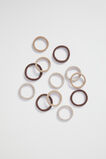 Metallic Hair Tie Set  Gold Natural  hi-res