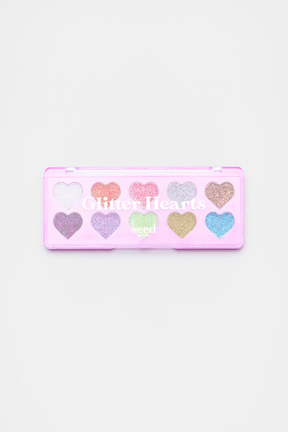 Glitter Hearts Palette  Lavender  hi-res