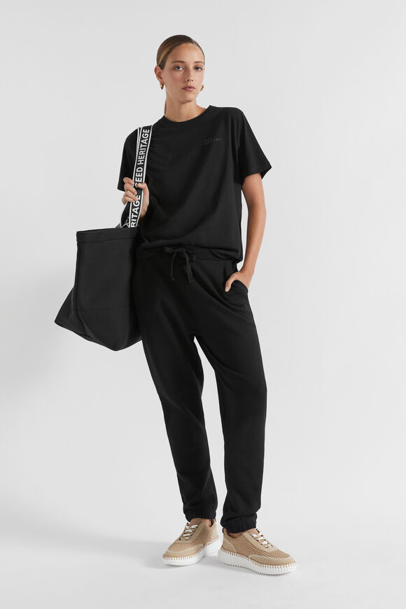 Heritage Terry Trackpant  Black  hi-res
