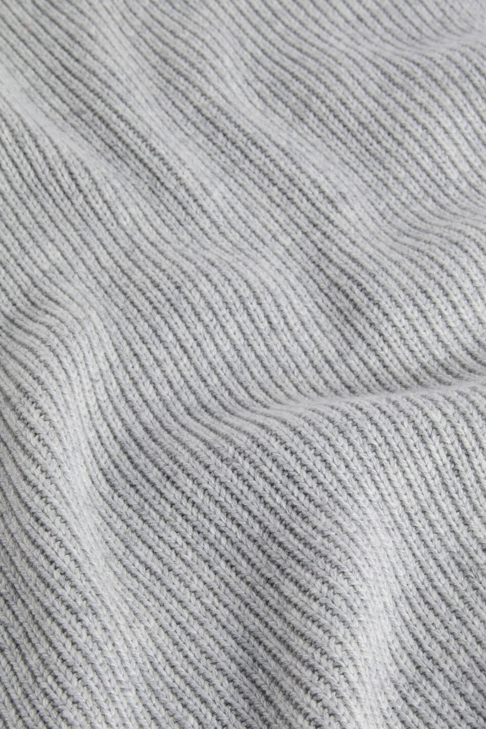 Rib Knit Scarf  Silver Marle