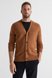 Merino Wool Cardigan  Nutmeg  hi-res