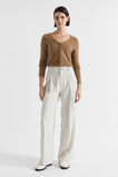 Fitted Crop Cardigan  Deep Chai Marle  hi-res