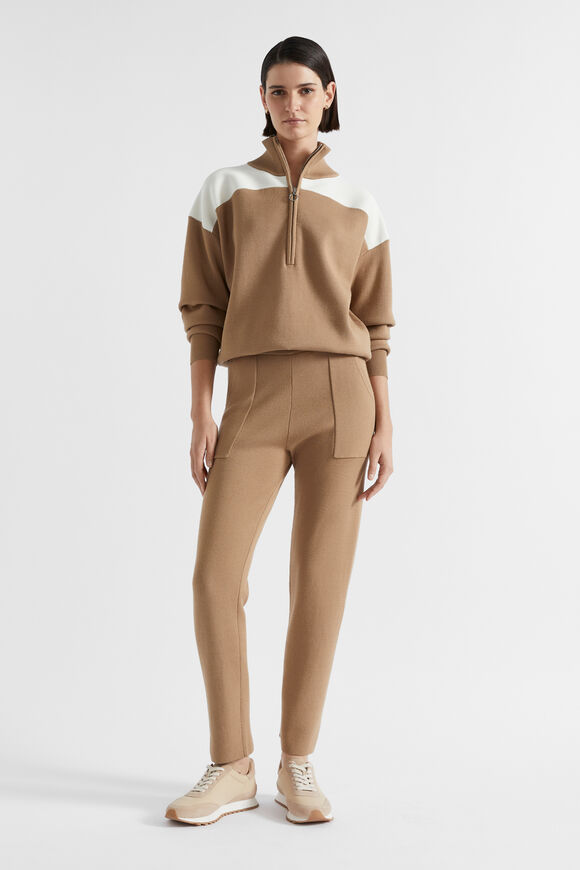 Double Knit Trackpant  Deep Chai  hi-res