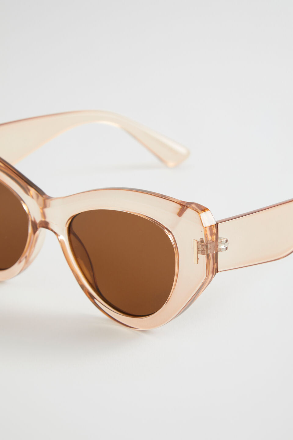Polly Cat Eye Sunglasses  Champagne Beige