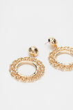 Circle Rope Chain Earring  Antique Gold  hi-res