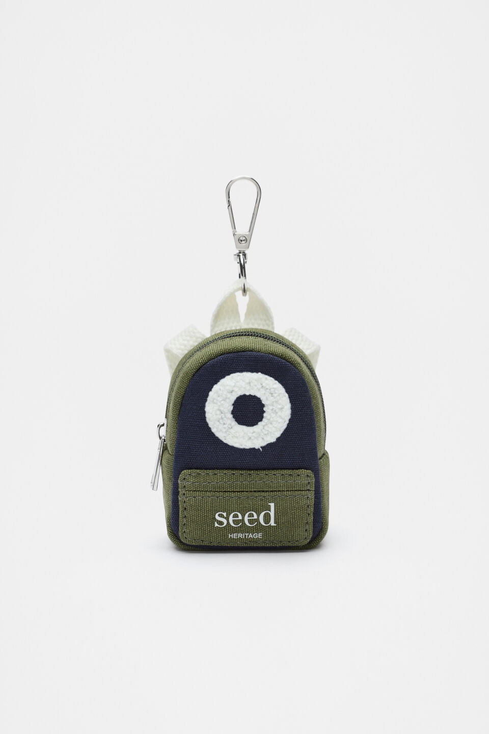 Mini Backpack Initial Keyring  O