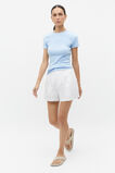 Australian Cotton Rib Tee  Frost Blue  hi-res