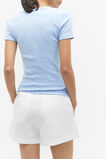 Australian Cotton Rib Tee  Frost Blue  hi-res