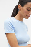 Australian Cotton Rib Tee  Frost Blue  hi-res