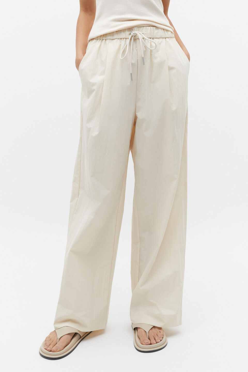 Wide Leg Drawstring Pant  Frappe