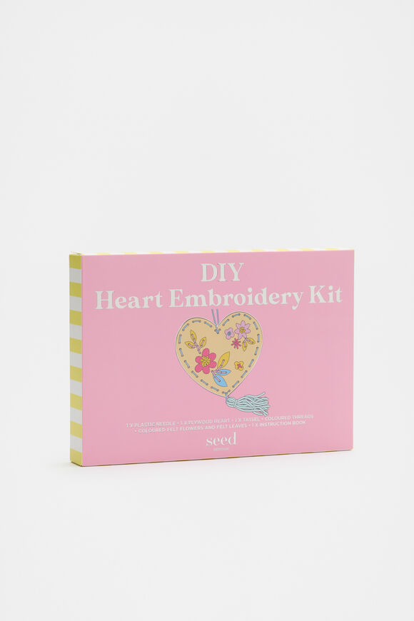 DIY Heart Embroidery Kit  Multi  hi-res