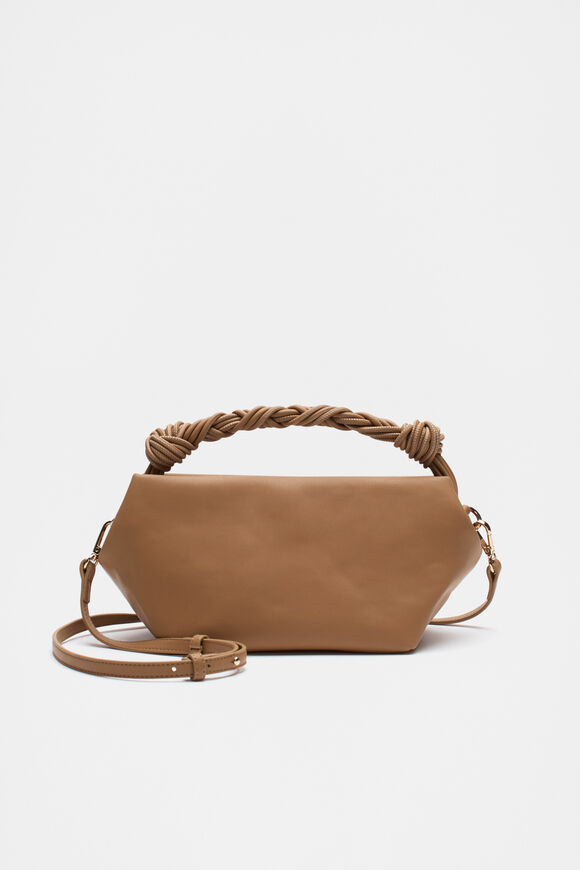Braided Shoulder Bag  Caramel  hi-res
