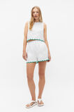 Scallop Hem Paperbag Short  Whisper White  hi-res