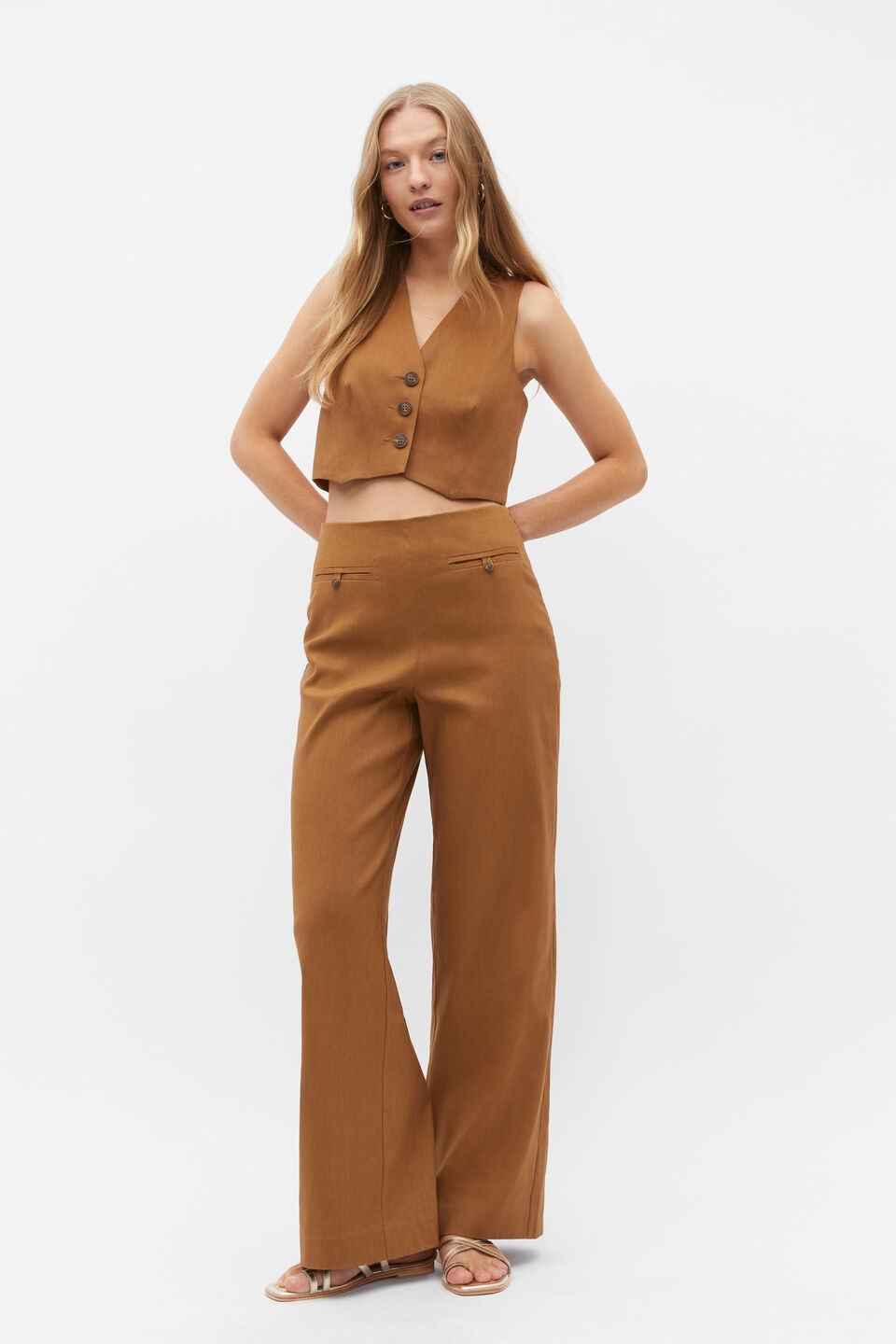 Tailored Welt Pocket Pant  Cinnamon Spice