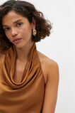 Crumpled Earring  Gold  hi-res