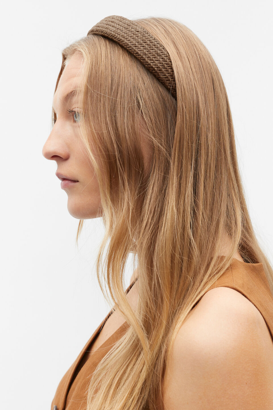 Raffia Headband  Cinnamon Spice