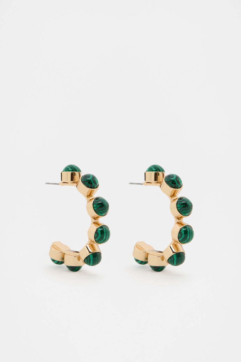 Stone Vintage Hoop  Green