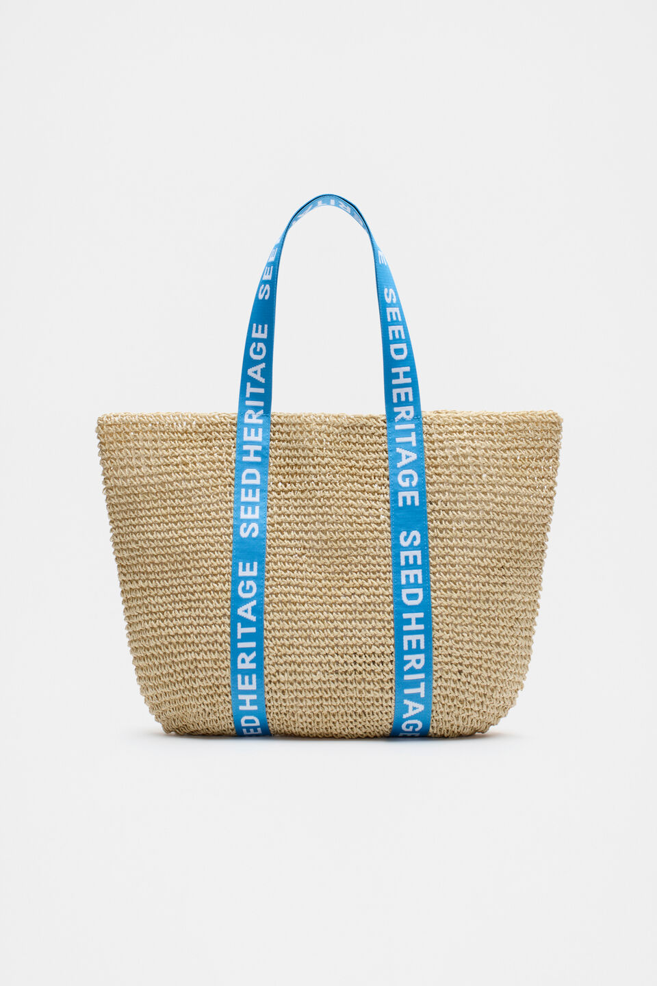 Logo Woven Basket Bag  Amalfi
