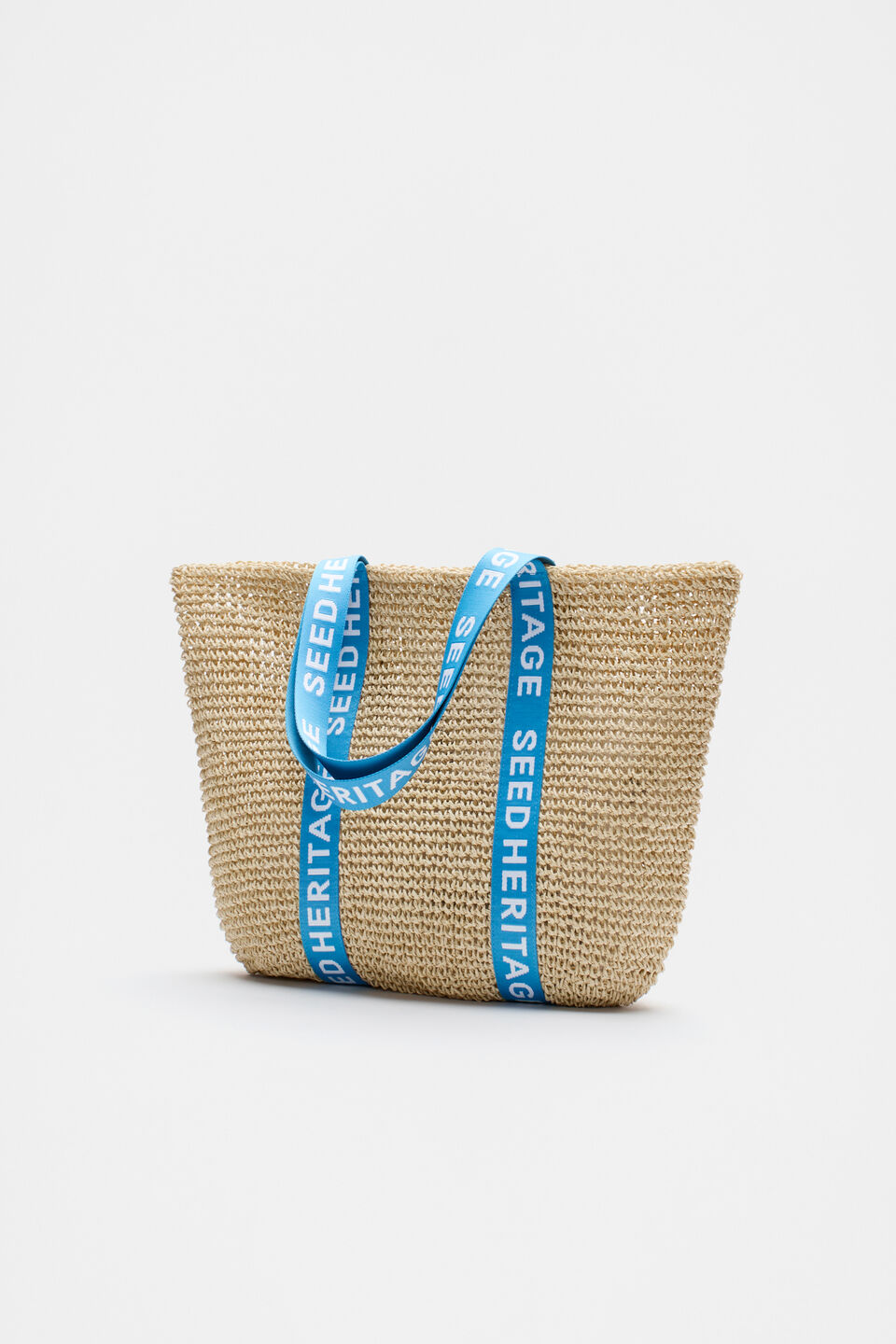 Logo Woven Basket Bag  Amalfi